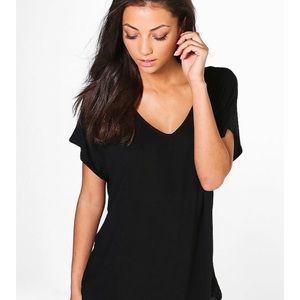 Boohoo oversized V neck
